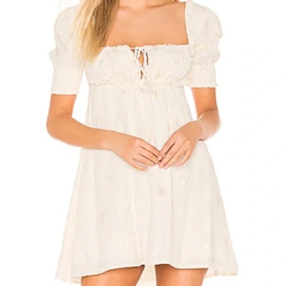 Beach Riot Cream Puff Sleeve Mini Dress